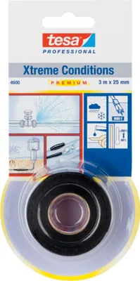 Obrázok produktu pre TESA 04600-00001-00, Čierna, Kov, Silikón, -65 - 260 °C, 3 m, 2,5 cm