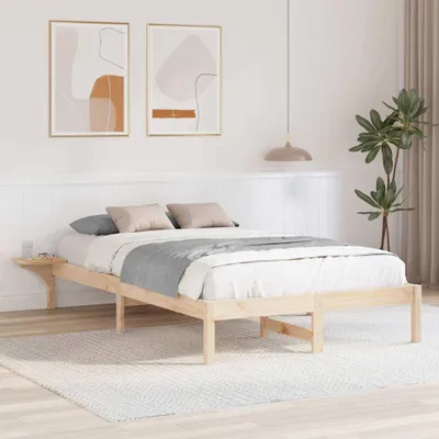 Imagen del producto de Maison Exclusive - Estructura de cama natural, 120 x 190 cm, fabricada en madera de pino maciza