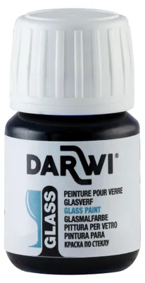 Produktbild von Darwi 5x DARWI Glasmalfarbe, Flakon 30ml, Karminrot - Karmin DA0700030420C