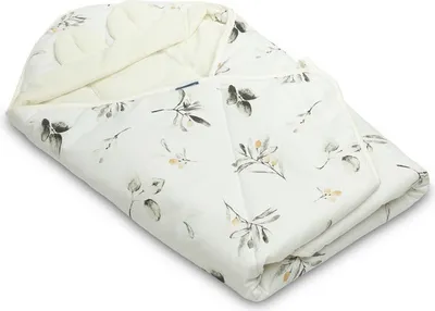 Produktbild von Einschlagdecke Für Babyschalen Velvet Xl Olive Cremig