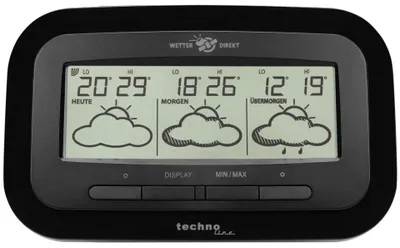 Image de Station Météo Technoline WD 1300 Prévision 3 Jours Temp Int/Ext Horloge roueio