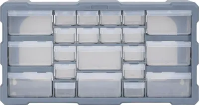 Obrázok produktu pre viaczásuvkový organizér vidaXL s 22 zásuvkami 49x16x25,5 cm