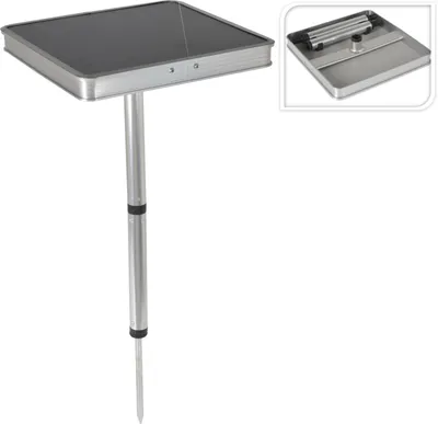 Produktbild von Redcliffs Campingtisch grau 26x26x43cm Aluminium Outdoor