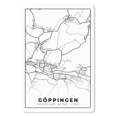 Produktbild von MuchoWow® Mauspad Mousepad Stadtplan - Göppingen - Stadtplan 18x27 cm - Mousepads - Maus Mat - Pad - Mausunterlage