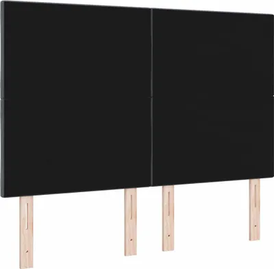 Produktbild von vidaXL Kopfteil mit Kopfteil Dunkelgrau 160 cm Samt