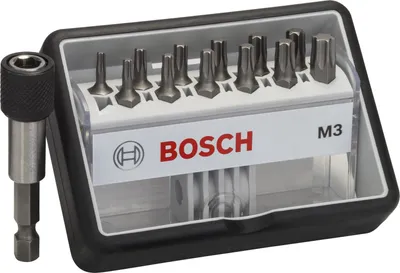 Zdjęcie produktu dla Bosch 2 607 002 565, 12 szt., Torx, T8, T10, T15 (2x), T20 (2x), T25 (2x), T27, T30 (2x), T40, 25 mm