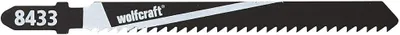 Obrázek produktu pro wolfcraft GmbH 8433000, List pro přímočarou pilu, Měkké dřevo, Vysokouhlíková ocel, 7,5 cm, 2,5 mm, 4 cm