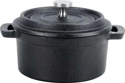 Zdjęcie produktu dla Vilde garnek do serwowania garnek żeliwny z pokrywką naczynie żeliwne CAST LINE 10 cm 250 ml