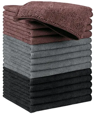 Image de Lot de 15 chiffons en microfibre réutilisables pour le nettoyage