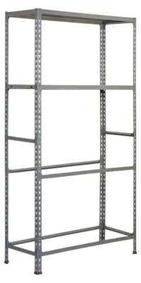 Image de Etagère Garage Simongarage Plus 4/400 Gris Gris 2000x1000x400 - Simonrack