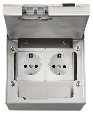 Produktbild von Einbau Bodensteckdose mit wasserdichter Abdeckung