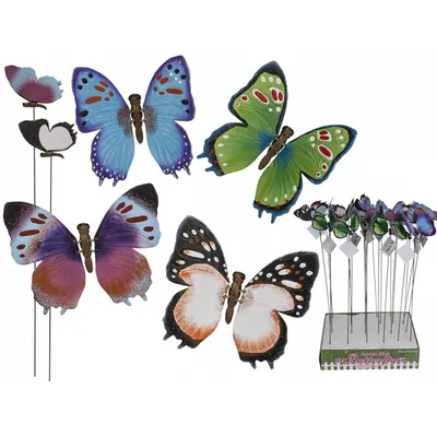 Produktbild von Out of the Blue Gartenstecker, Schmetterling, ca. 14 x 60 cm
