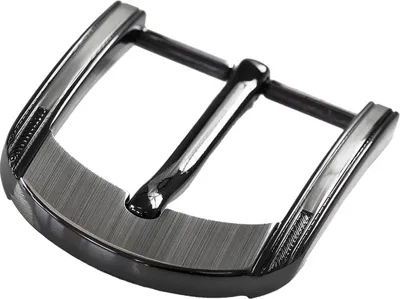 Gürtelschnalle / Gürtelschließe 40mm Metall, anthrazit, Var. C