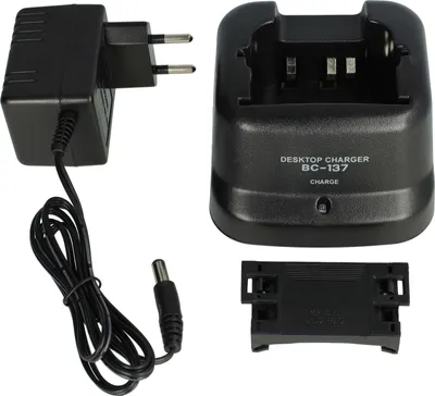 Produktbild von vhbw Dual-Ladegerät kompatibel mit Icom IC-F4GS, IC-F41GS, IC-F41GT, IC-F40GS, IC-F40GT Funkgerät-Akkus - Ladestation + Netzteil, 12 V, 0.35 A