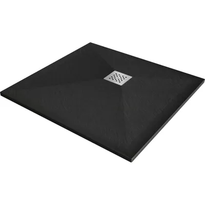Zdjęcie produktu dla Mexen Stone+ brodzik kompozytowy kwadratowy 100 x 100 cm, czarny - 44701010