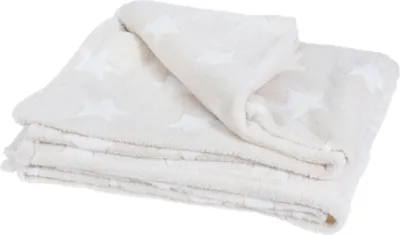 Produktbild von H&S Fleecedecke/Plaid - Polyester - beige - 130 x 160 cm