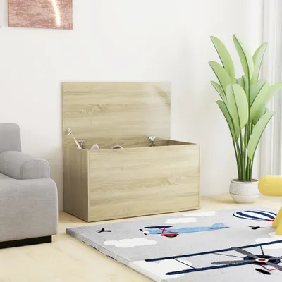 Obrázek produktu pro The Living Store úložná komoda Sonoma dub 84x42x46 cm materiál na bázi dřeva