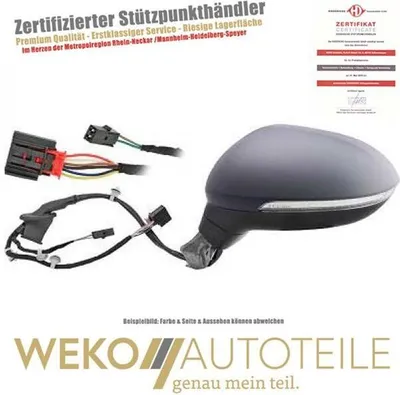 Image de Rétroviseur extérieur gauche DIEDERICHS 2249027 pour VW