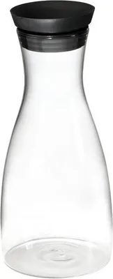 Produktbild von APS Karaffe aus Glas automatisch öffnender und schließender Edelstahlausgießer Kapazität: 1 Liter ØxH: 9,5 x 29 cm