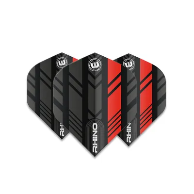 Produktbild von Winmau Dartflights Winmau Flights Rhino Schwarz & Rot 6905-195