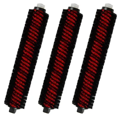 Productafbeelding van Reinigingsborstel voor stofzuigrobots - 3 stuks - Reserveonderdeel voor vloerreiniging - Zwart