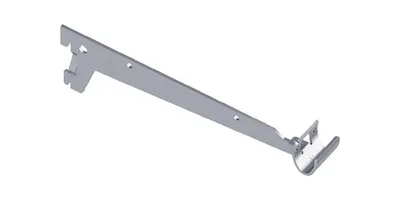 Produktbild von Element System Konfektionsträger 10112 Länge 330mm Tragkraft 55kg weiß mit 3 Einhängehaken - 10112-  00014