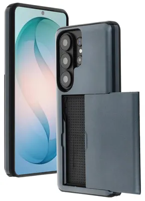 Imagen del producto de Funda Trasera con Ranura para Tarjetas para Samsung Galaxy S26 Ultra - Azul oscuro