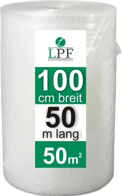 Produktbild von Luftpolsterfolie Breite 100cm x Länge 50m Noppenfolie Verpackungsfolie