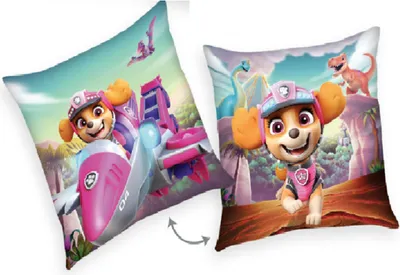 Produktbild von Herding Paw Patrol - Dino Rescue Dekokissen Dekokissen Gr. 40/40 cm Skye