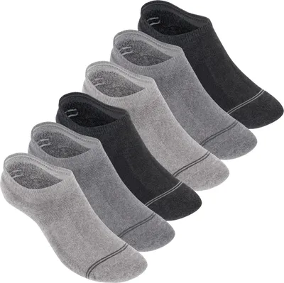 Produktbild von Footstar Damen und Herren Funktions Füßlinge (6 Paar) Unsichtbar mit Frotteesohle - Grau-Mix 43-46