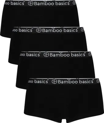 Zdjęcie produktu dla Bamboo basics hipster damskie IRIS, 4-pak - Majtki, oddychające, single jersey czarne L