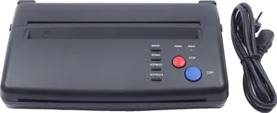 Produktbild von 220V Thermischer Tattoo-Kopierer, 210 mm Scannbreite, hochauflösender Transfer, Schwarz