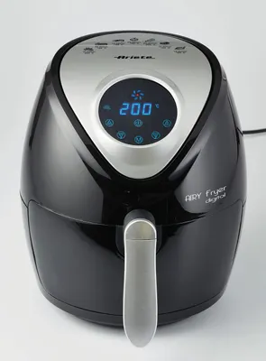 Produktbild von Ariete 4616 Digitale Heiluftfritteuse de, 1300 W, lfrei, Fassungsvermgen 2,6 Liter, Timer 60 Minuten, Temperatur bis 200C, automatische Abschaltung, Farbe schwarz