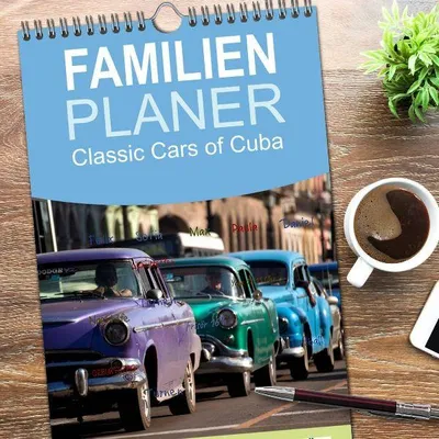 Produktbild von Familienplaner 2026 - Classic Cars of Cuba mit 5 Spalten (Wandkalender, 21 x 45 cm) CALVENDO