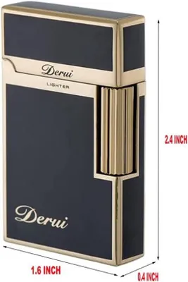 Produktbild von Famanu Taschenfeuerzeug Nachfüllbar Elegantes Design - Gold