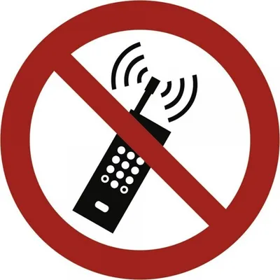 Produktbild von Dreifke® Aufkleber (Folie) "Eingeschaltete Mobiltelefone verboten", Ø20cm, Fo...