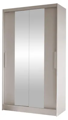 Produktbild von MIRJAN24 Schiebetürenschrank Costa II, Kleiderschrank, Stilvoll Schlafzimmer Garderobenschrank (Farbe: Cashmere)