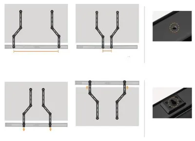 Produktbild von Soundbar-Halterung für unter/über TV Spacetronik SPB-030