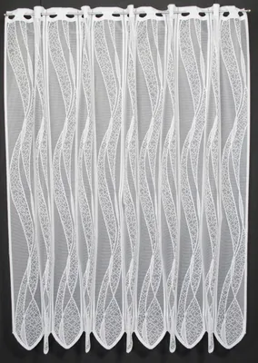 Produktbild von Gardinen Kranzusch Scheibengardine Welle 120x149,5 cm H/B ganz weiß Bistrogardine Vorhang Küche 1er Pack