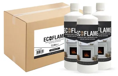 Produktbild von Ecoflame - Bioethanol før Kamine (12 1L-Flaschen)