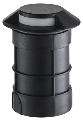 Image de LEDS C4, applique au sol, couleur noire, lumière blanc chaud