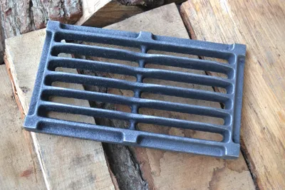 Produktbild von SEZAM - Ofenrost 26,5 x 15 cm Gusseisen Gussrost Kaminrost eckig Ascherost Kaminofen Tafelrost Rost Ofengitter Kamin