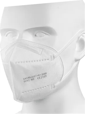 Produktbild von FFP2 Atemschutzmasken 40 Stk. EN 149:2001+A1:2009 CE0598 / CE2834 FFP2 Schutzmasken, hocheffiziente Filter-Einwegmasken / Mundschutz Maske Einzel Verpackt