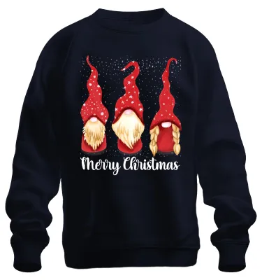 Zdjęcie produktu dla Wesołych Świąt Swedish Christmas - Gnome Christmas Gift Świąteczny sweter uni , granatowy, S