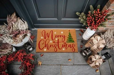 Produktbild von Famanu Fußmatte 40 cm x 70 cm - Weihnachtsmotiv
