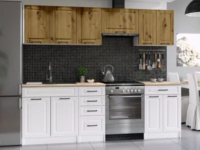 Obrázek produktu pro Kuchyňská linka INGRID 240cm - Dub artisan + bílá
