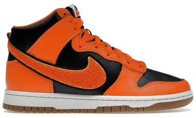 Produktbild von Nike Dunk High Retro Chenille Swoosh Safety Orange - EU 46