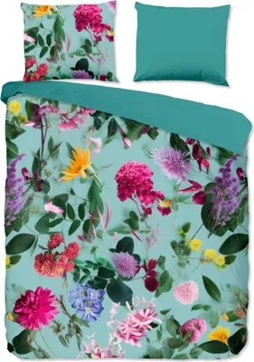 Immagine prodotto di Biancheria da letto "Blumen" - Colore: azzurro - (240x200/220 cm) - Cotone