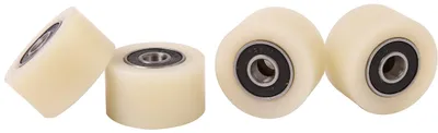 Nylon Rollen 4 Stk. 35 mm Ø 20 mm Breite Grau Plattenmontage