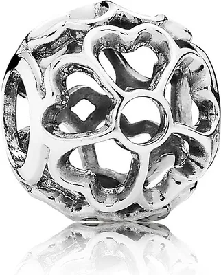 Produktbild von Pandora Charm Silber Primel offen gearbeitet 791489